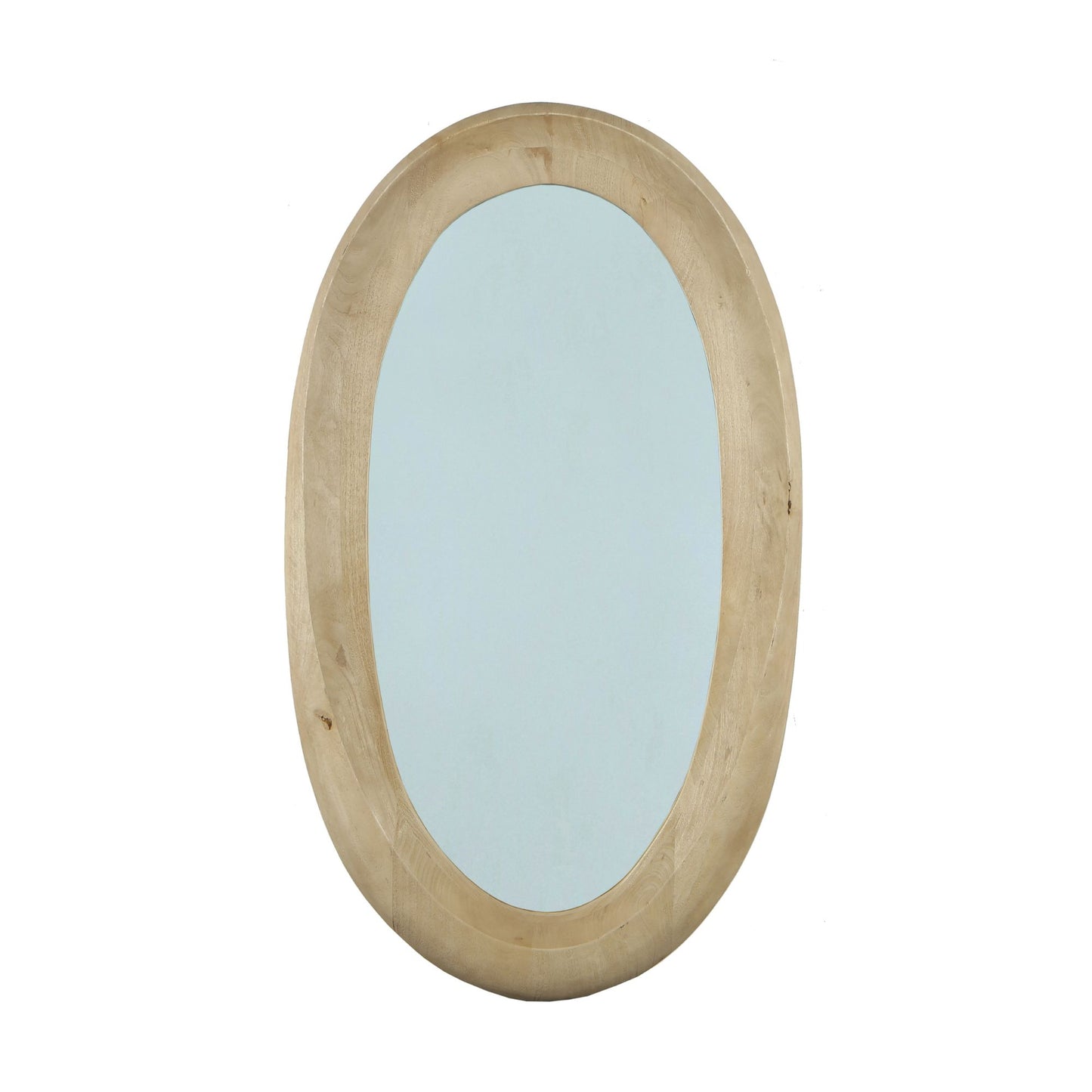 Noam Natural Mango Wood Oval Mirror