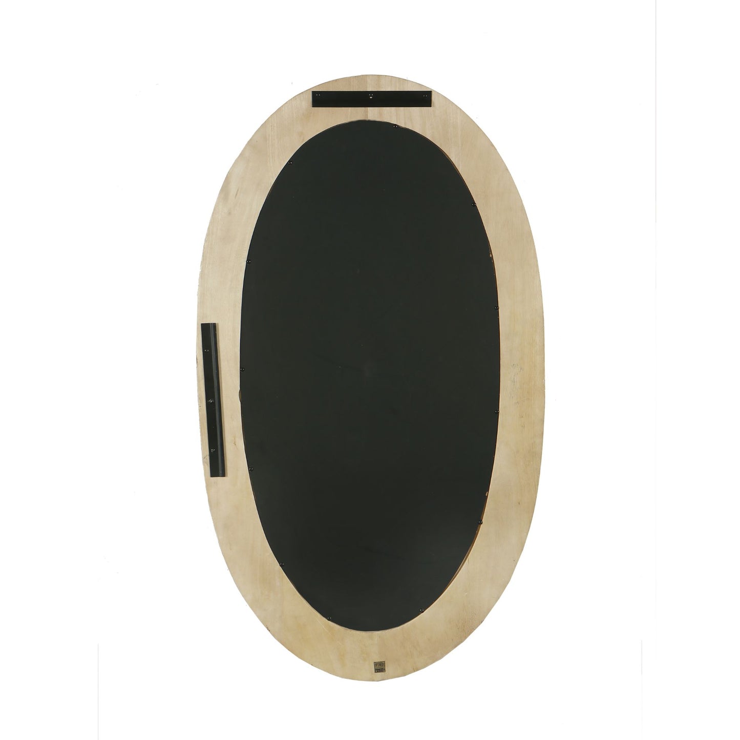 Noam Natural Mango Wood Oval Mirror