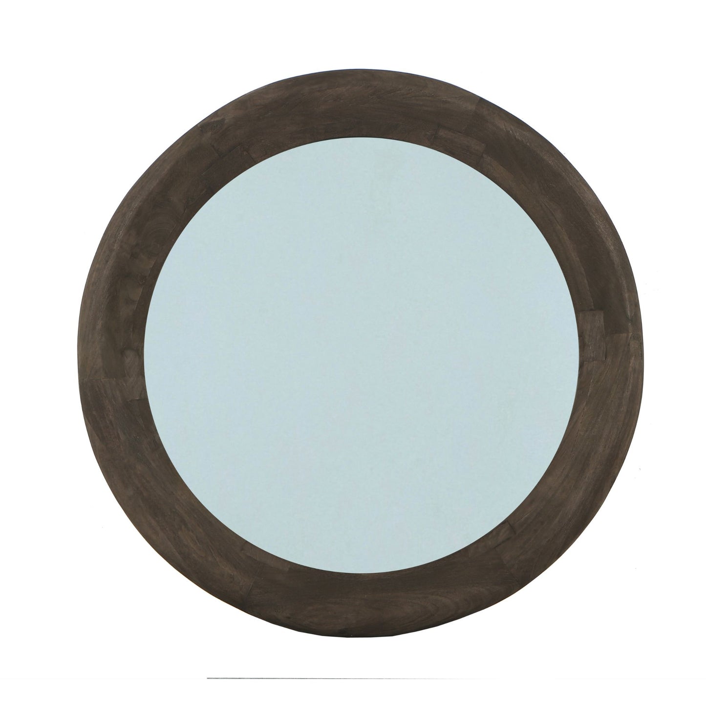 Noam Brown Mango Wood Round Mirror L