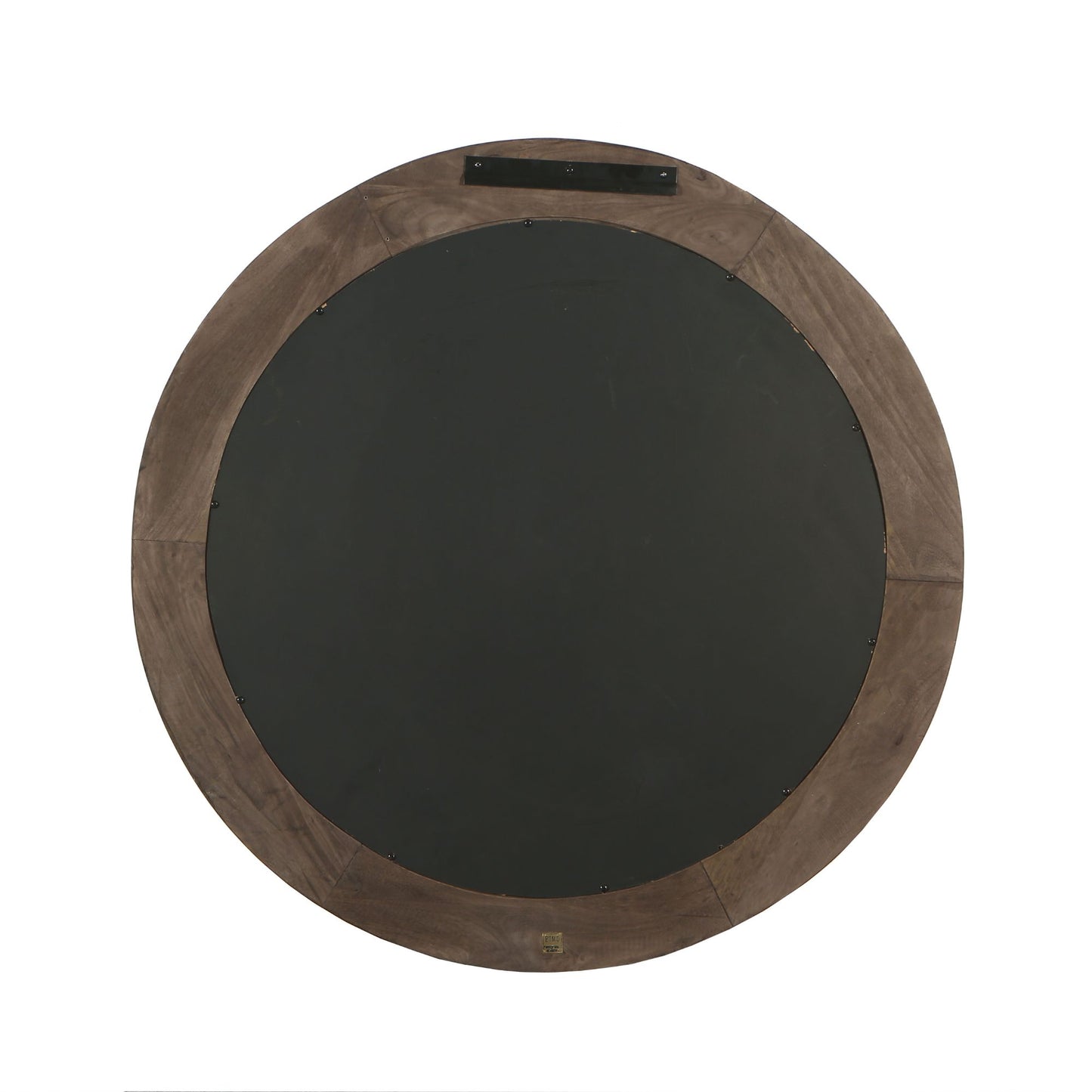 Noam Brown Mango Wood Round Mirror L