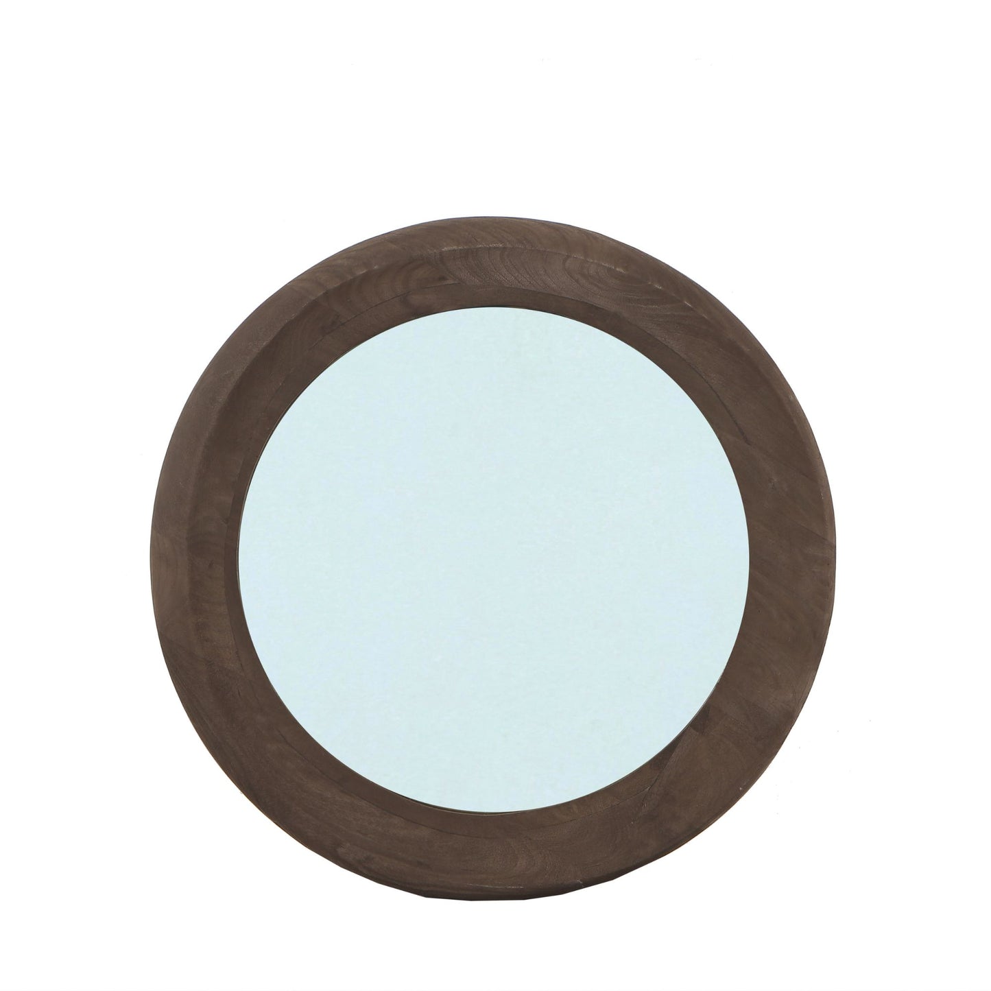 Noam Brown Mango Wood Round Mirror S