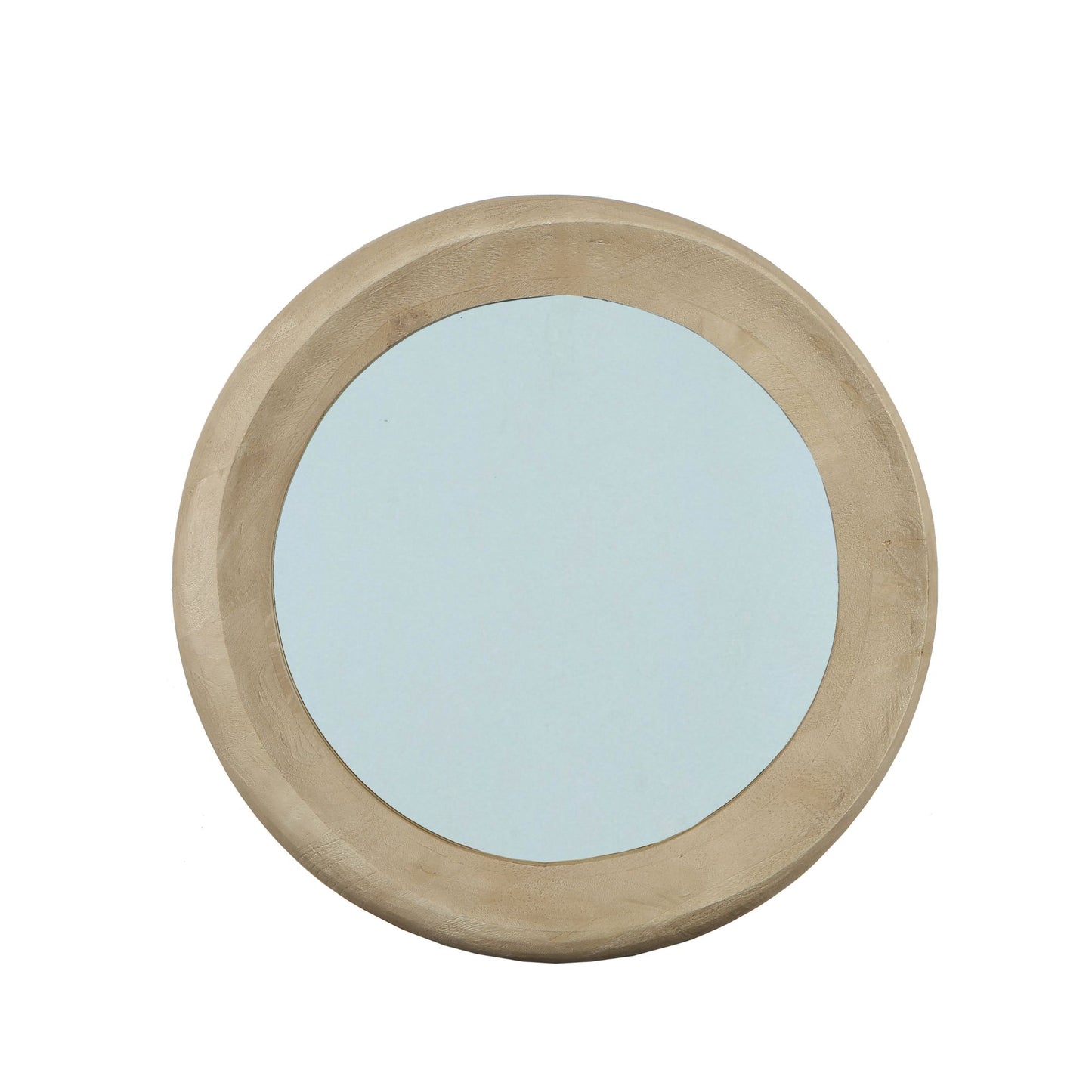 Noam Natural Mango Wood Round Mirror S