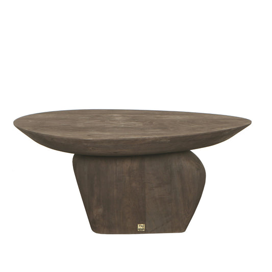 Harshad Brown Mango Wood Coffee Table Organic