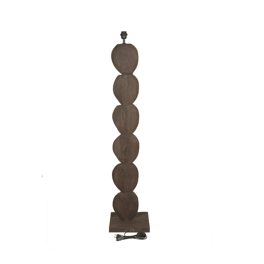 Kodey Bruine Mangohout Staande Lamp 140x30x30 cm