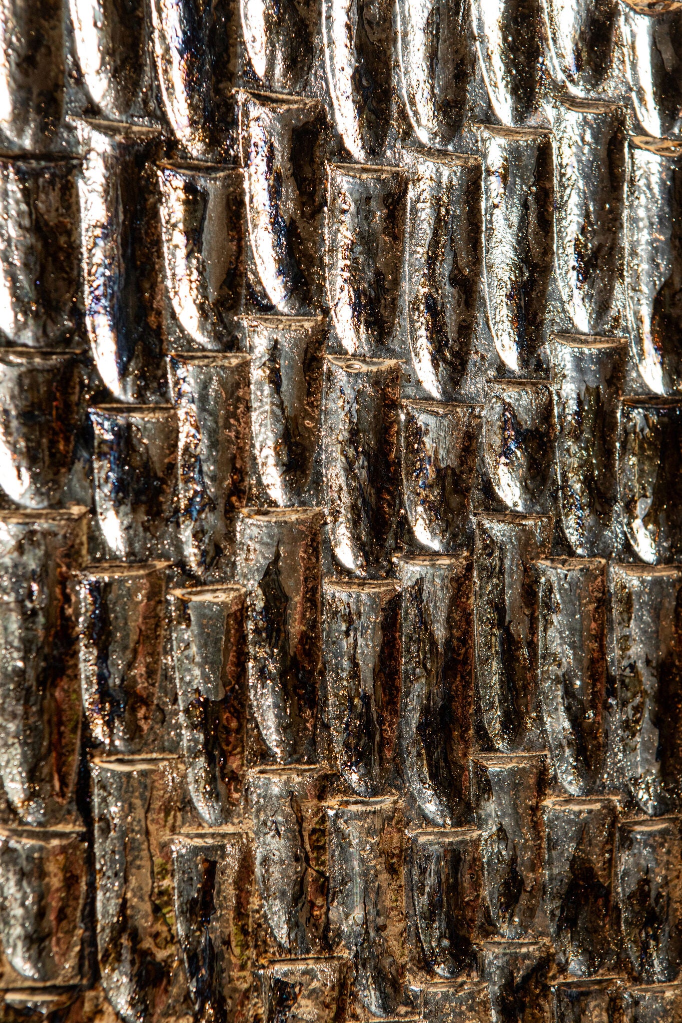 Chadwick Oil Wood Rect Wall Panel Drop Pattern