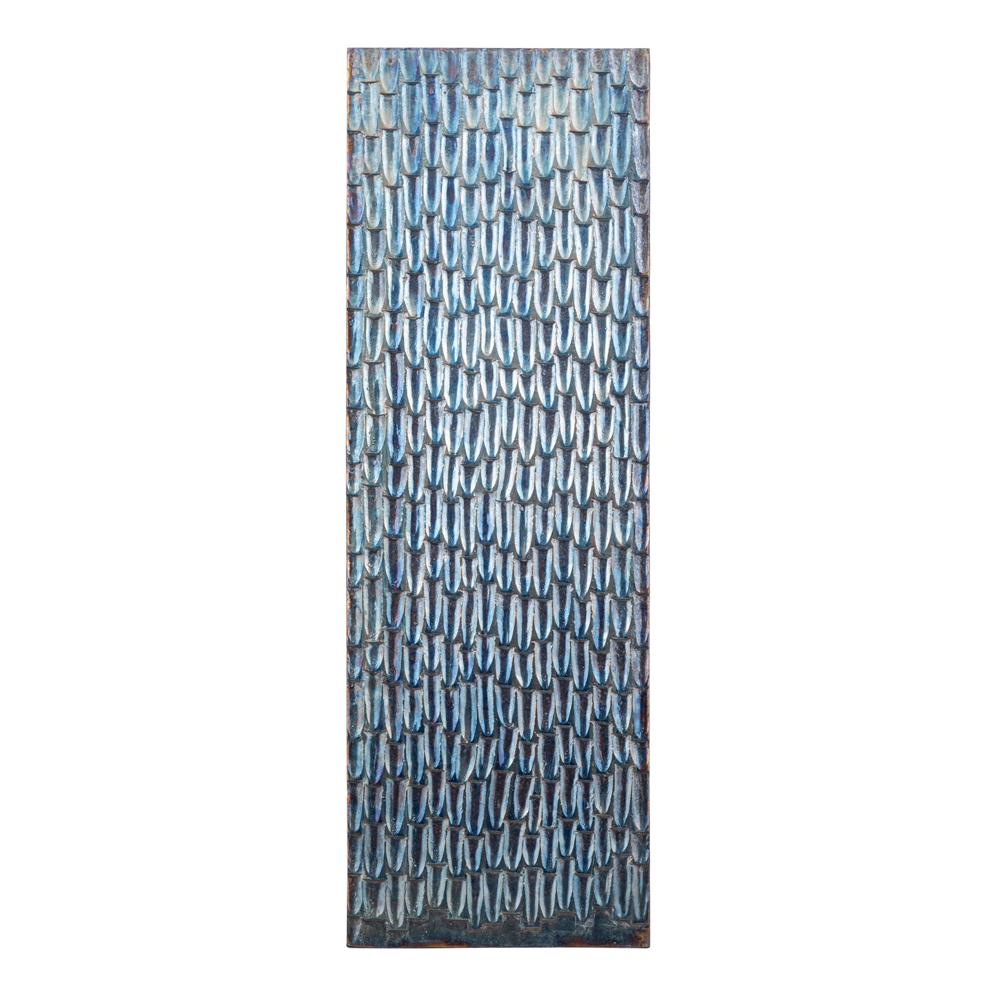 Chadwick Oil Gun Metal Wood Rect Wall Panel Drops