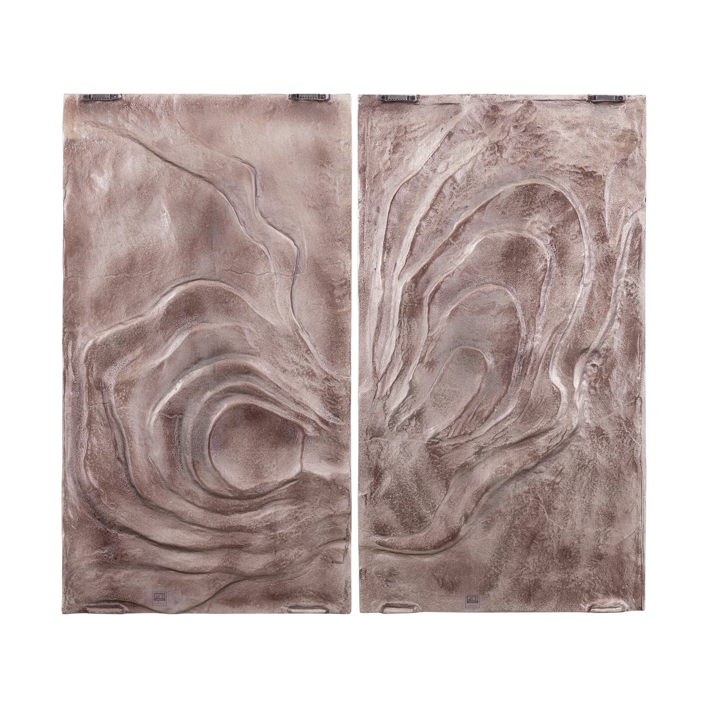 Erike Bronze Casted Alu Wall Panel Wave In 2 Parts