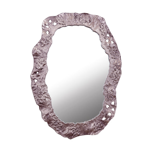 Kariss Bronze Casted Alu Mirror Rough Oval Shape