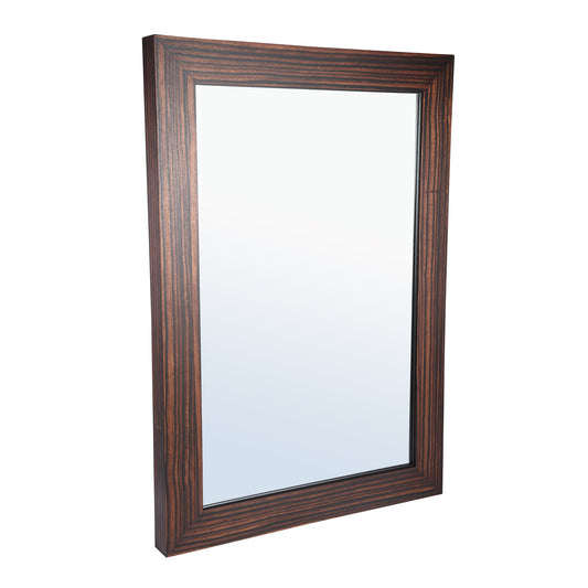 Tiess Bruine Houten Fineer Spiegel Recht Frame 165x114x9 cm