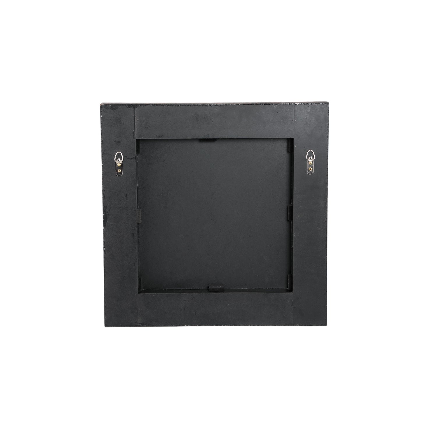 Tiess Brown Wooden Veneer Mirror Straight Frame