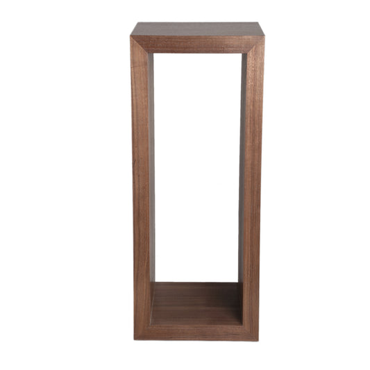 Tiess Natural Wooden Veneer Pedestal Open