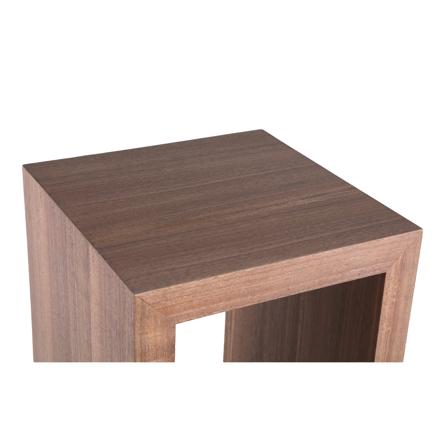 Tiess Natural Wooden Veneer Pedestal Open