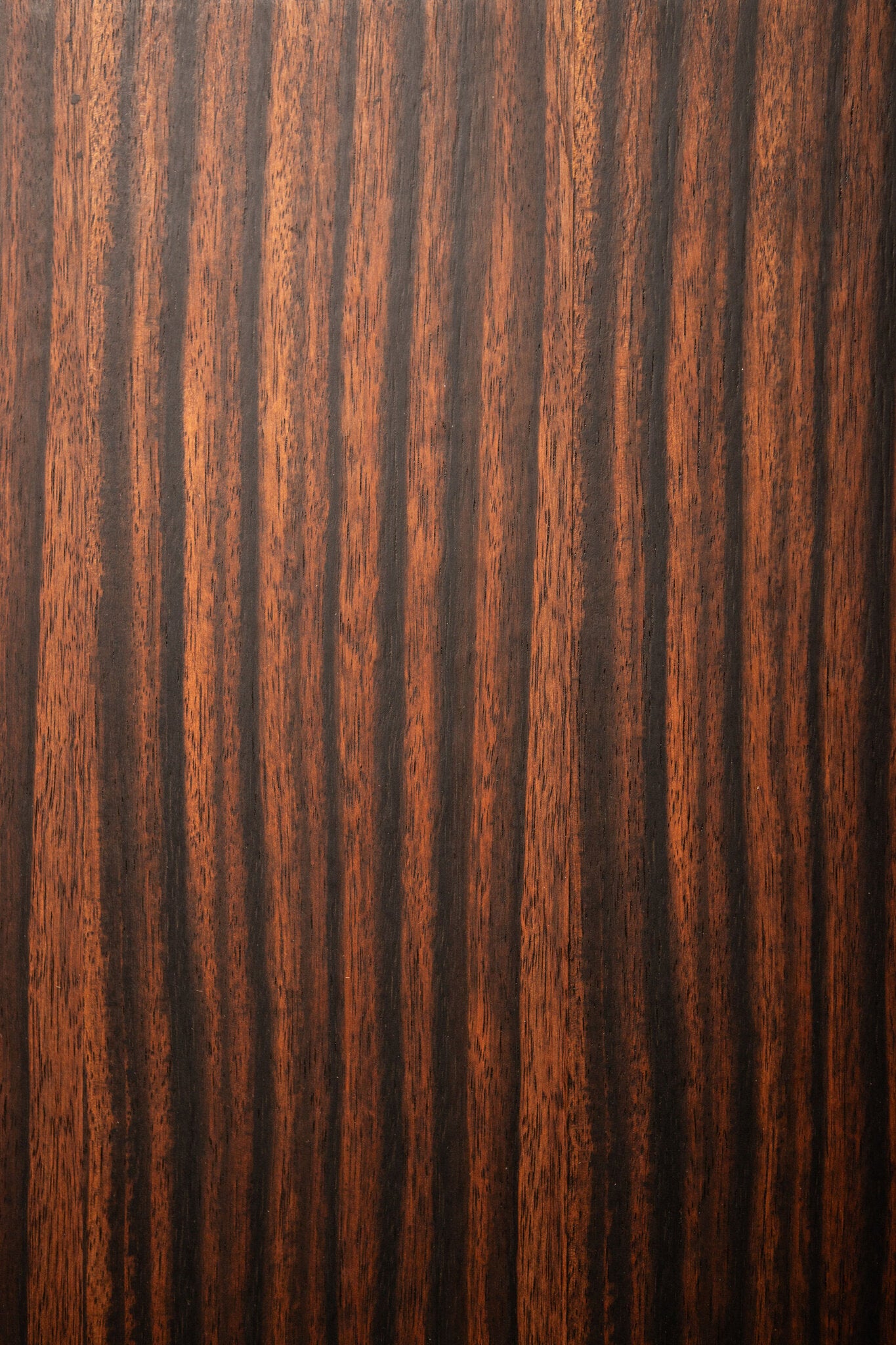 Tiess Bruine Houten Fineer Zuil Set Van 2 85x35x35 cm