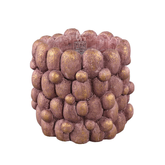 Stenley Bronze Cement Round Rough Rock Pot XL