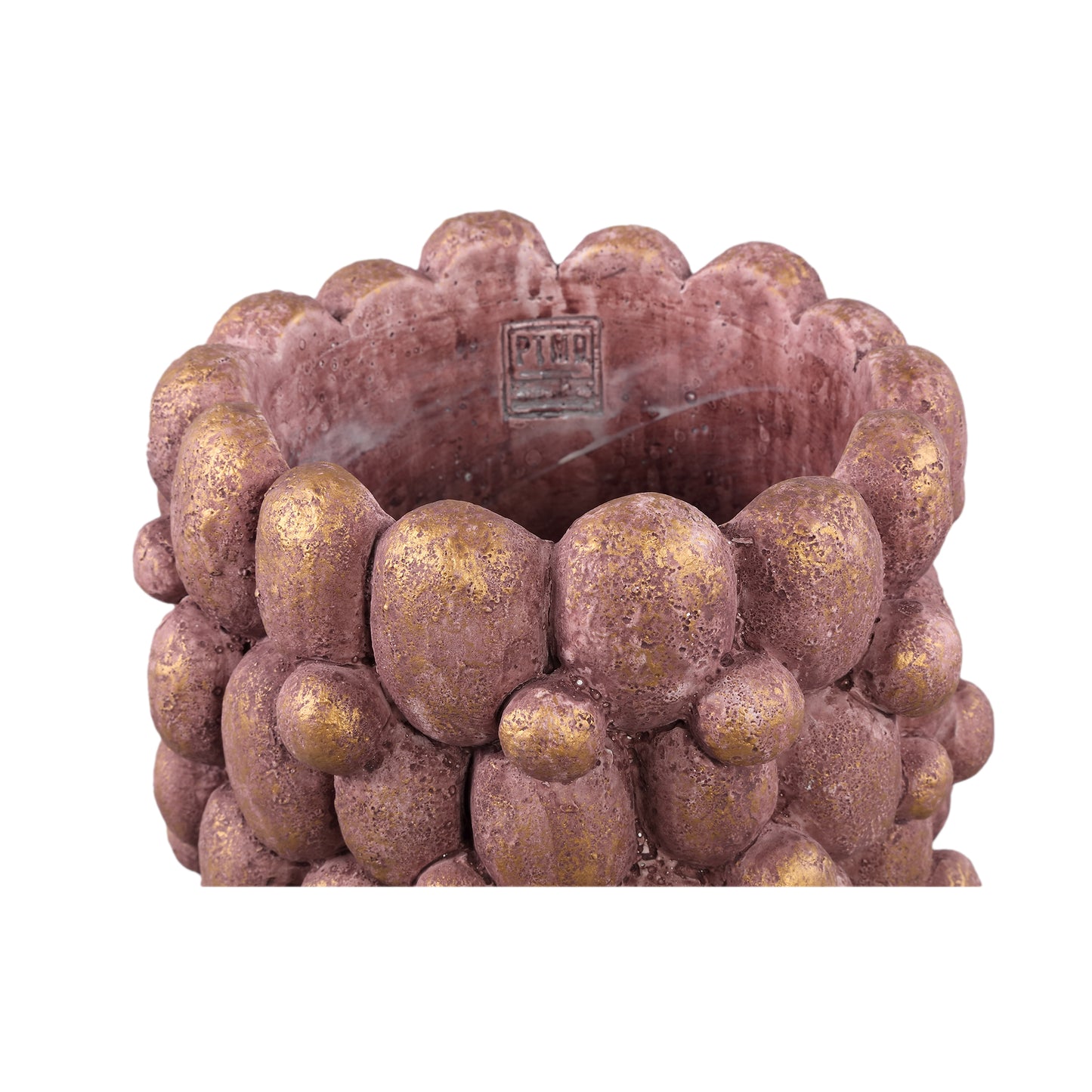 Stenley Bronze Cement Round Rough Rock Pot XL