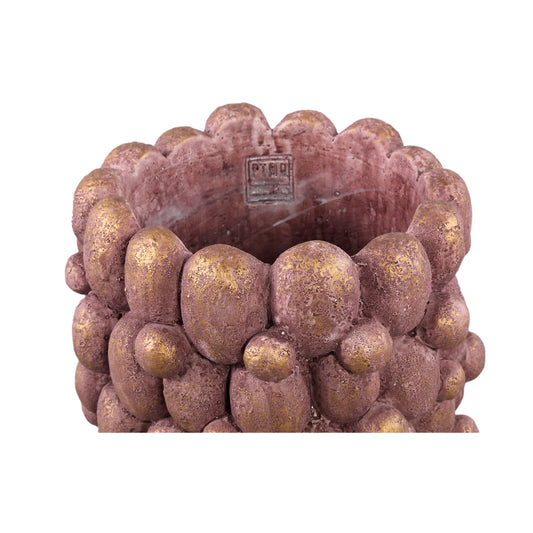 Stenley Bronze Cement Round Rough Rock Pot XL