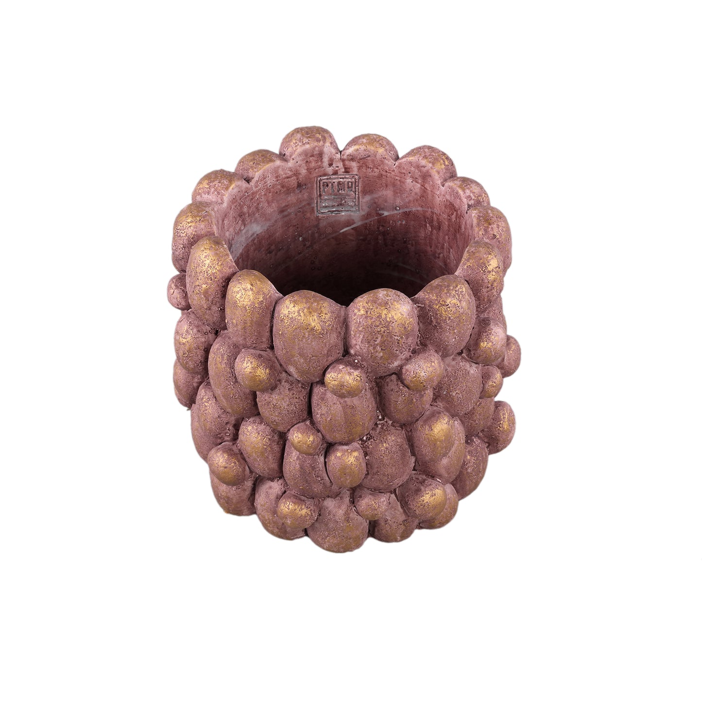 Stenley Bronze Cement Round Rough Rock Pot XL