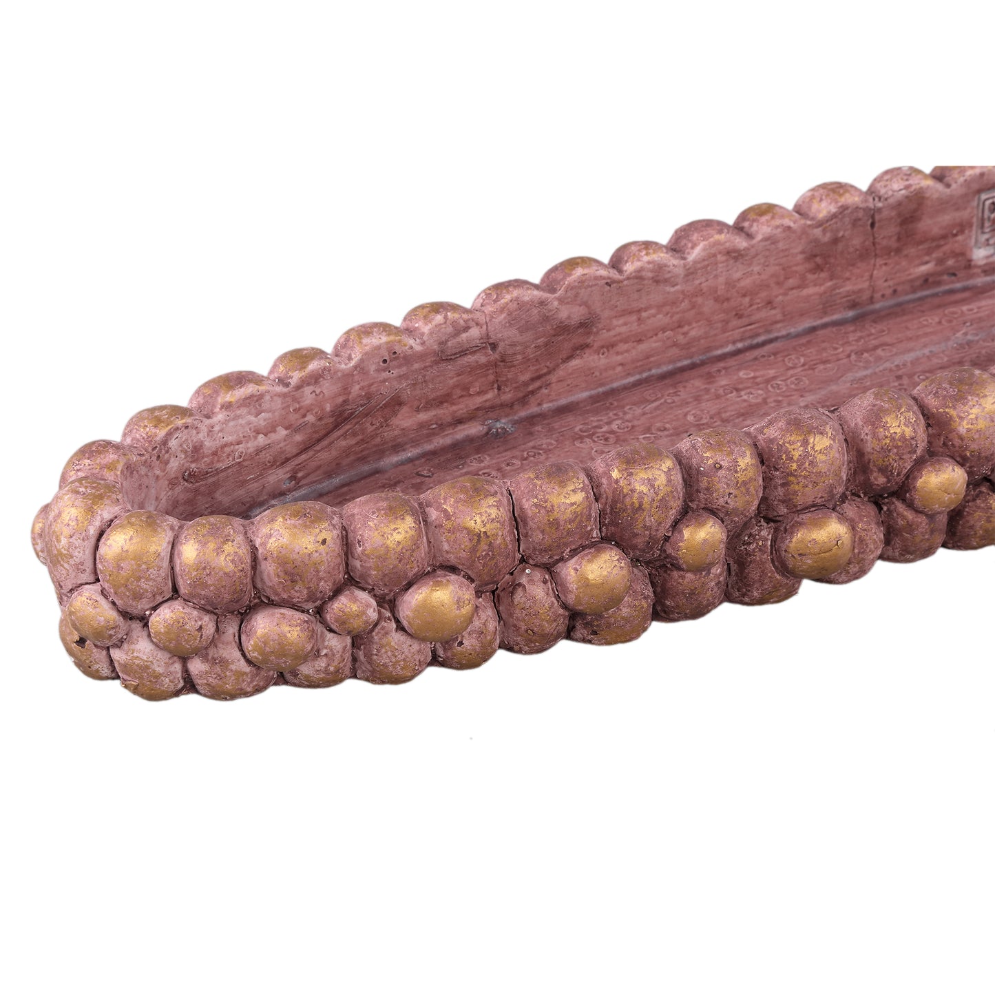 Stenley Bronze Cement Boat Rough Rock Bowl M