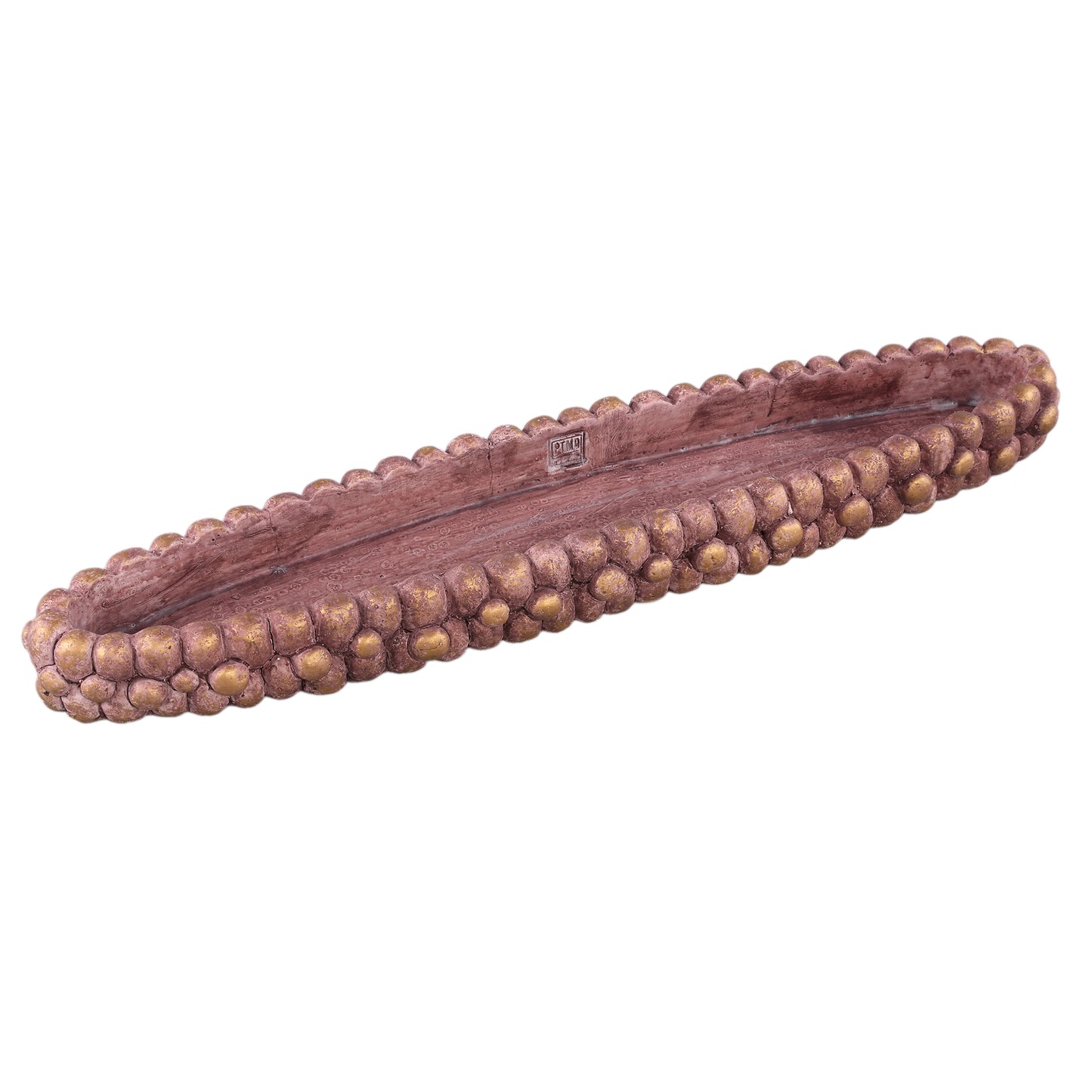 Stenley Bronze Cement Boat Rough Rock Bowl L