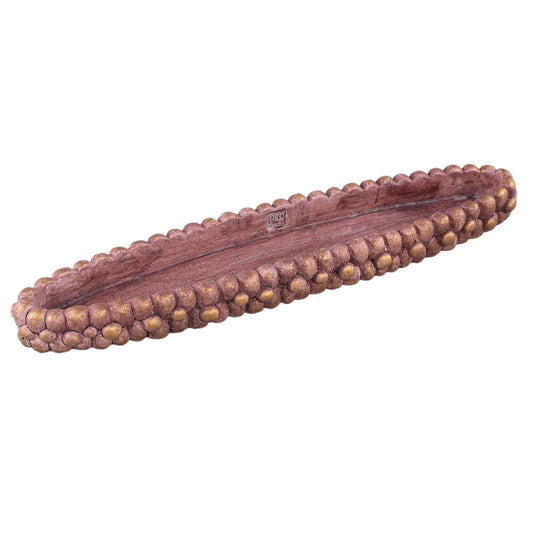 Stenley Bronze Cement Boat Rough Rock Bowl L