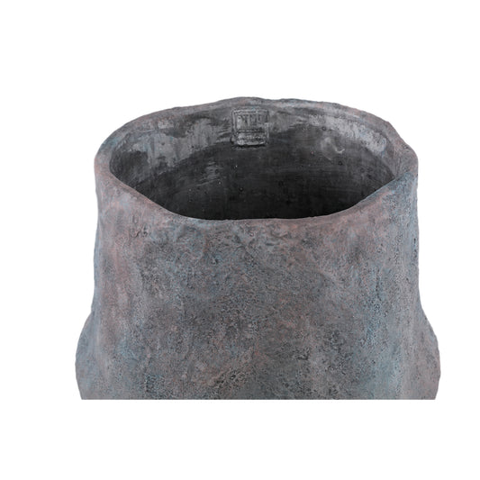 Javay Grey Cement Round Organic Pot Rough L