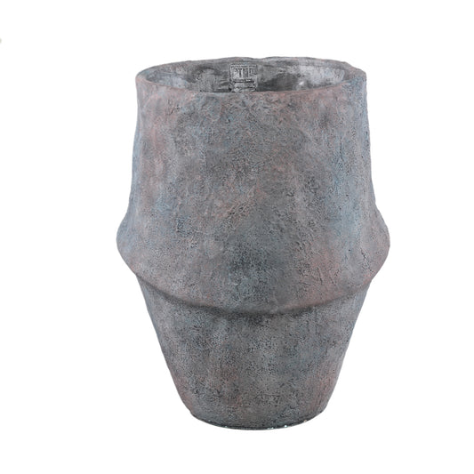 Javay Grey Cement Round Organic Pot Rough XL