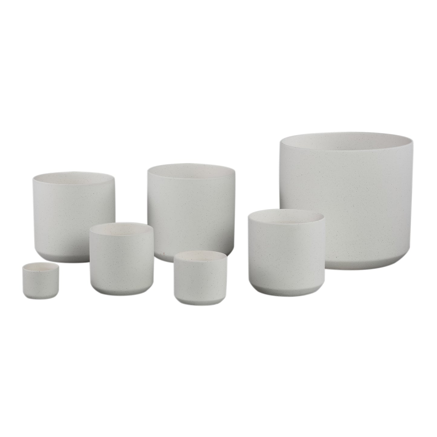 Fatima White Round Ceramic Pot XXL