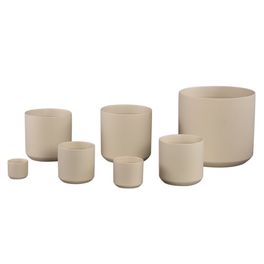 Fatima Cream Round Ceramic Pot XXL