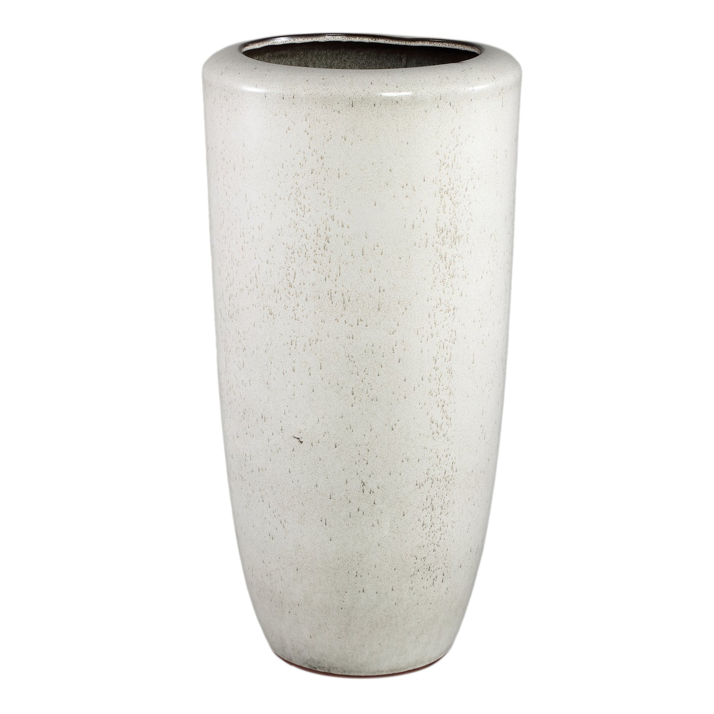 Kyleigh Beige Round Ceramic Pot Smooth High XL