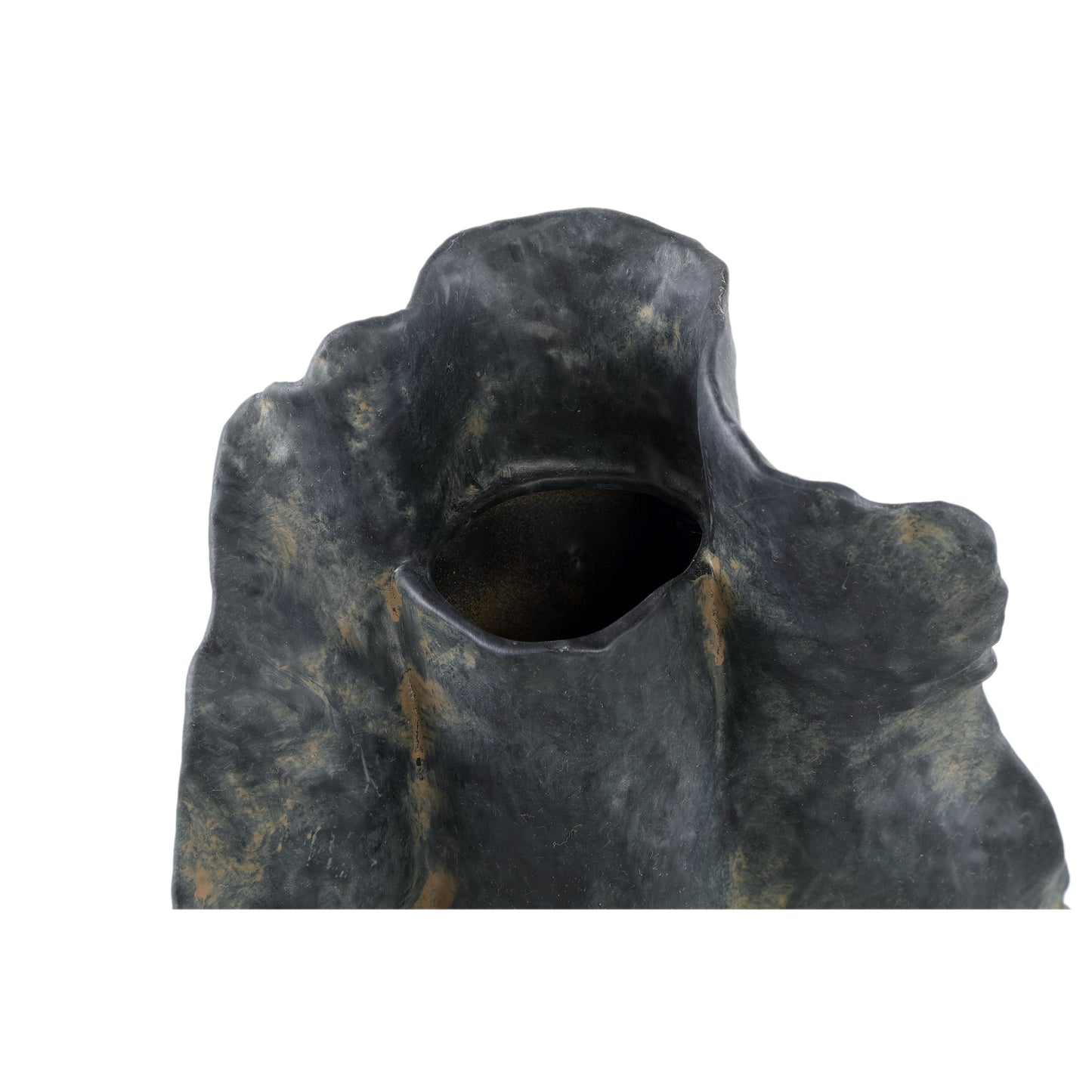 Aleigha Black Ceramic Organic Shaped Vase L