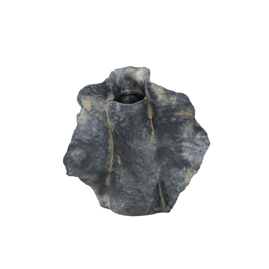 Aleigha Black Ceramic Organic Shaped Vase M