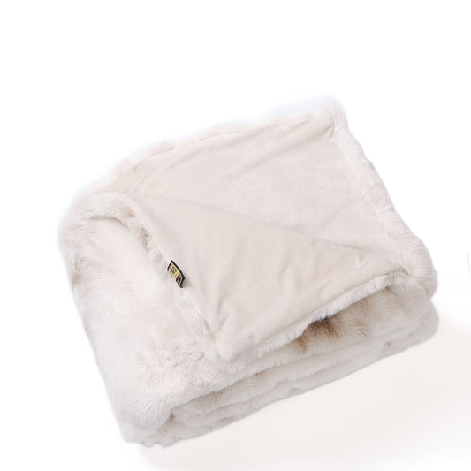 Linde Offwhite Fleece Plaid in Geschenkdoos 150 x 200 cm 2x150x200 cm