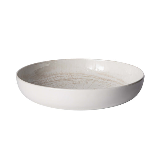 Kaylaa Crème Porselein Saladeschaal Rond Set van 6 Stuks - 6 Sets 5.7x26x26 cm
