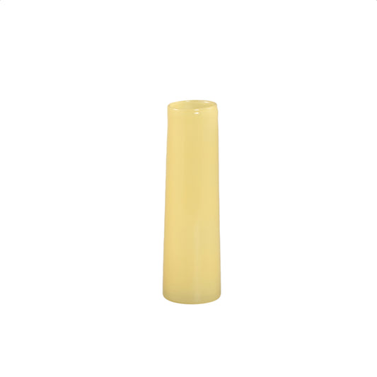 Saelah Gele Glazen Vaas Rond Klein - Set van 12 Stuks - 12 Sets 23.5x7x7 cm