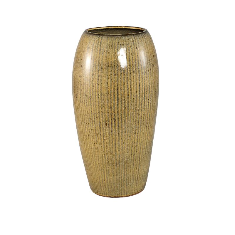 Tamica Donkerbruine Keramische Pot M 61.5x31x31 cm