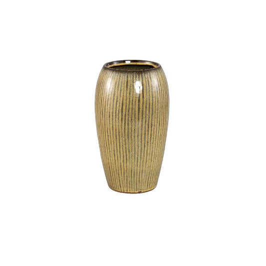 Tamica Donkerbruine Keramische Pot S 36x22x22 cm