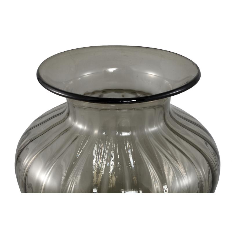 Marlisha Bruine Glazen Vaas Groot Rond 40x40x40 cm