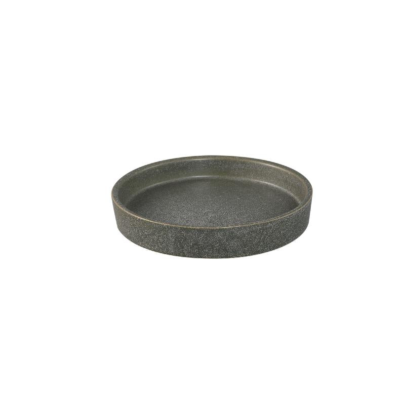 Reemas Groene Keramische Schaal Met Rand Rond S Set van 12 Stuks 3x19x19 cm