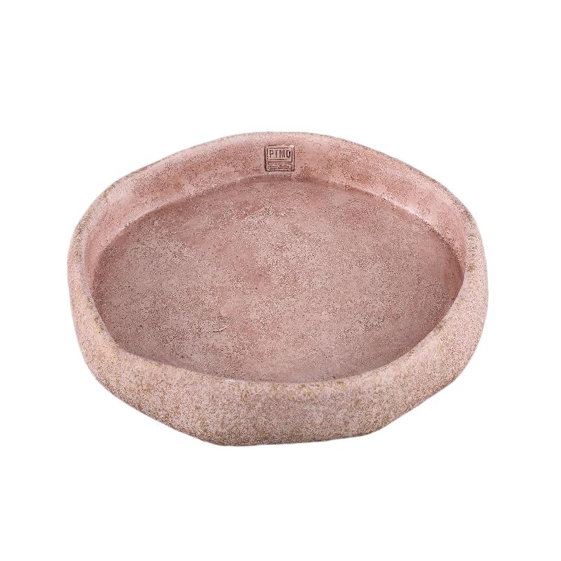 Yadin Roze Schaal Onregelmatig Gevormd Cement Set van 6 Stuks 6x35x35 cm