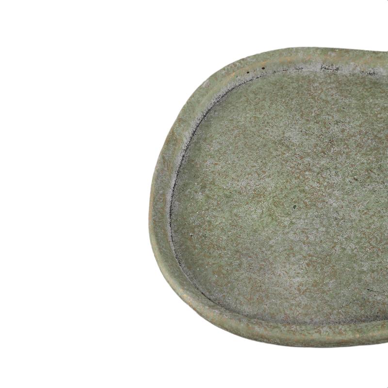 Killeen Groen Organisch Gevormd Cementschotel Set van 6 Stuks L 3x39x34 cm