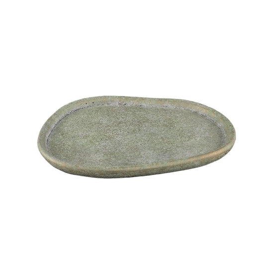 Killeen Groen Organisch Gevormd Cementschotel Set van 6 Stuks L 3x39x34 cm