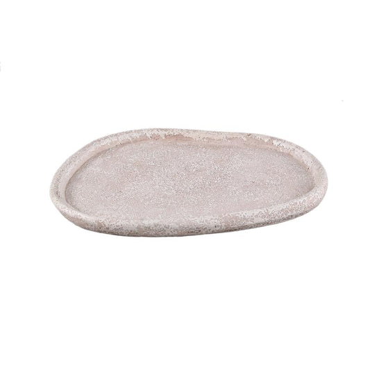 Killeen Cream Organisch Gevormd Cementschotel L – Set van 6 Stuks 3x39x34 cm