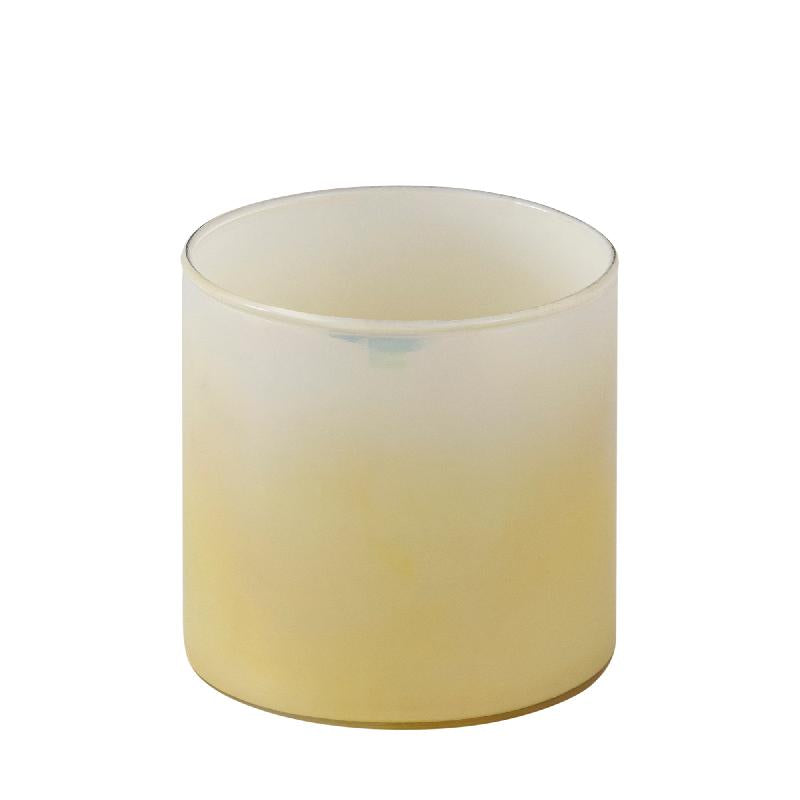Darcy Crème Rond Glazen Windlicht Set van 12 Stuks 10x10x10 cm