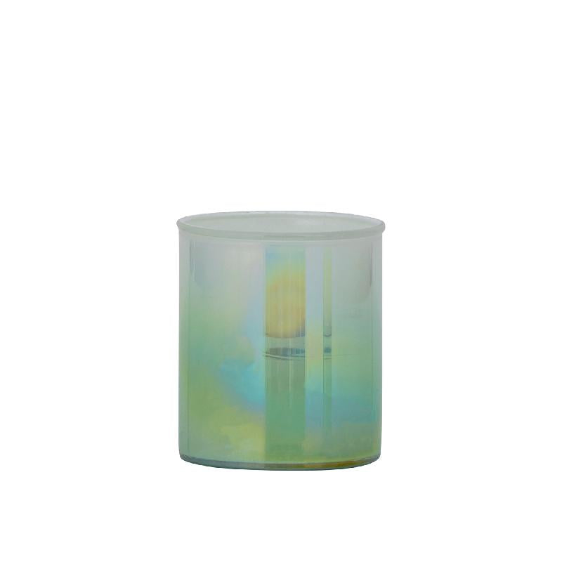 Darcy Mint Groen Rond Glazen Theelicht Set van 12 Stuks 7x7.5x7.5 cm