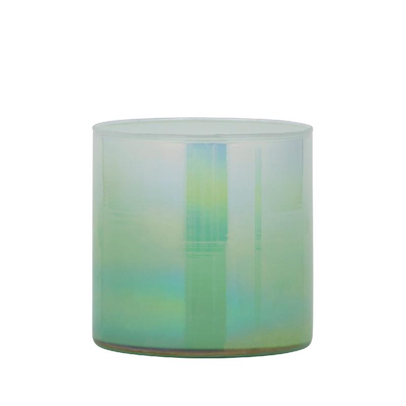 Darcy Mint Groen Rond Glazen Windlicht Ombré Set van 12 Stuks 10x10x10 cm