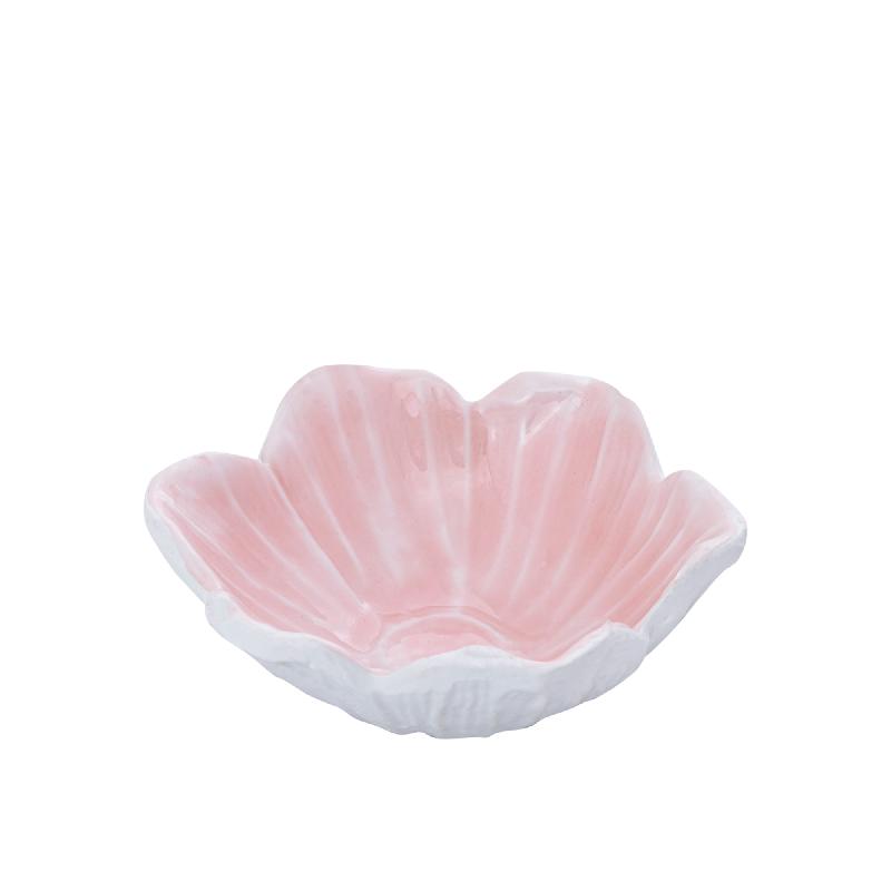 Wonda Lichtroze Gietaluminium Bloem Schaal M Set van 8 5x16x16 cm