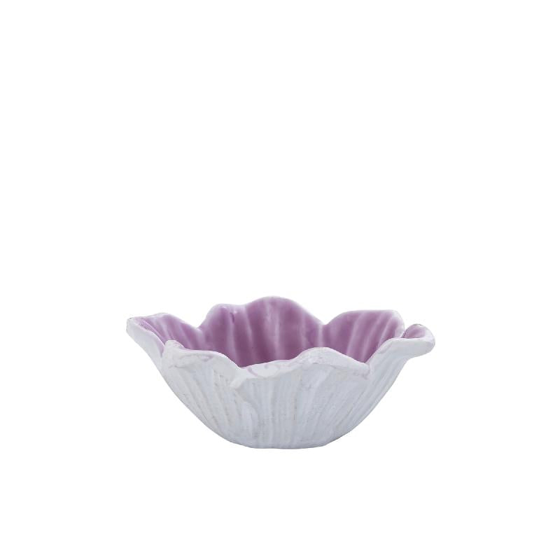 Wonda Paarse Gietaluminium Bloemvormige Schaal S Set van 8 Stuks 4x12x12 cm