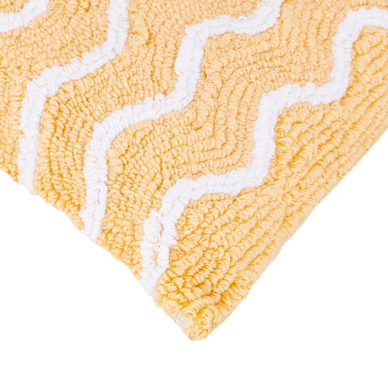 Damera Geel Rechthoekig Katoen Borduurkussen Set van 4 Stuks 40x60x10 cm