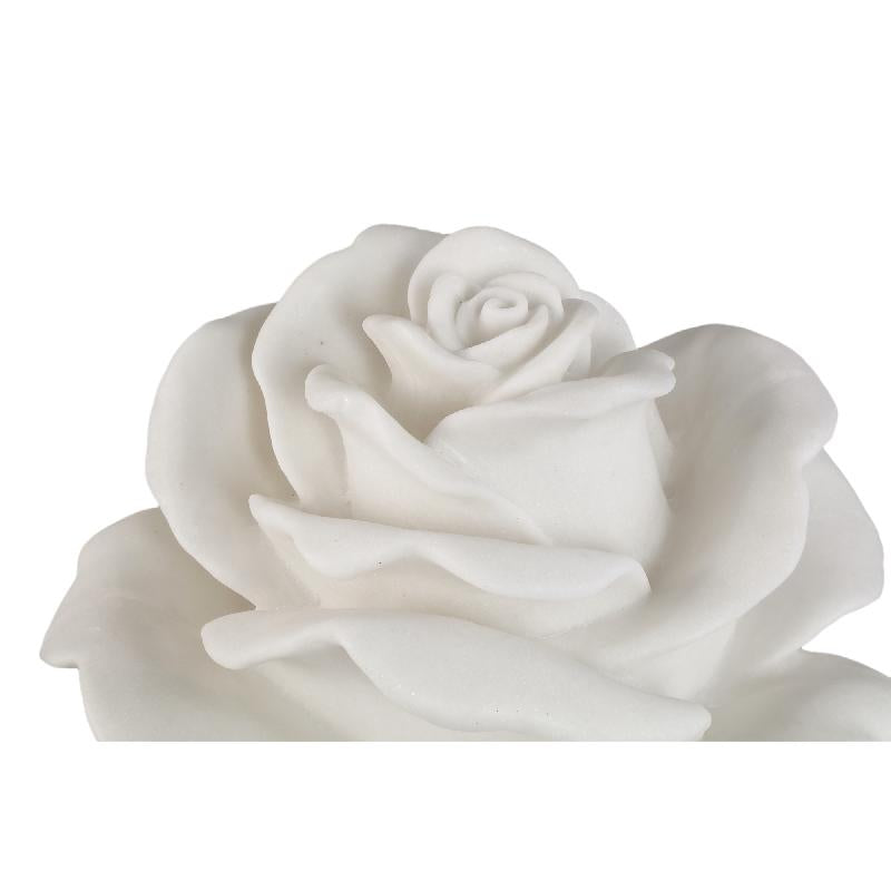 Aveda Witte Roos Poly Led-Licht Oplaadbaar Laag 26x35x34 cm