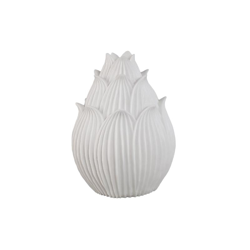 Aveda Witte Lotus Poly Led-lamp Oplaadbaar Hoog 34.5x26.5x26.5 cm